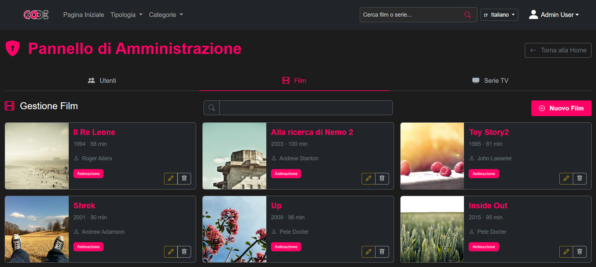 CodeX Streaming anteprima